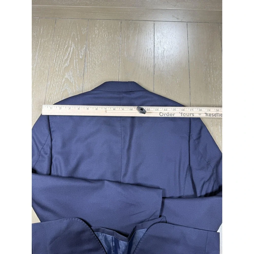 Dormeuil Wool Sport Coat Jacket Trunk Club Mens 38R Navy Blue Custom‎ Blazer